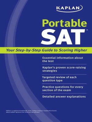 cover image of Kaplan Portable SAT